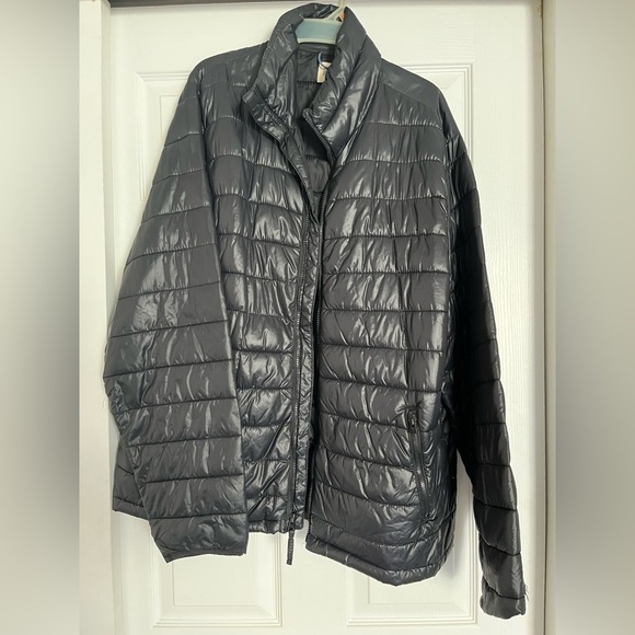 Black Puffer Jacket Old Navy Size Large - Picture 1 of 13